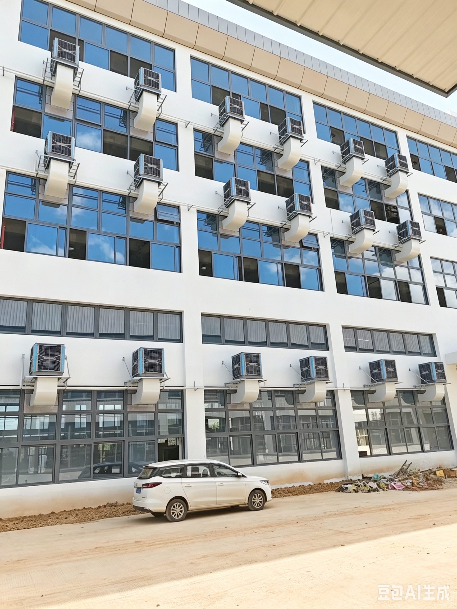 Multi-floor Hantai evaporative air cooler installation project